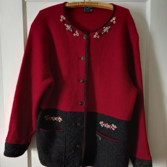 Vintage 100% Wool Cardigan - Picture 1 of 8